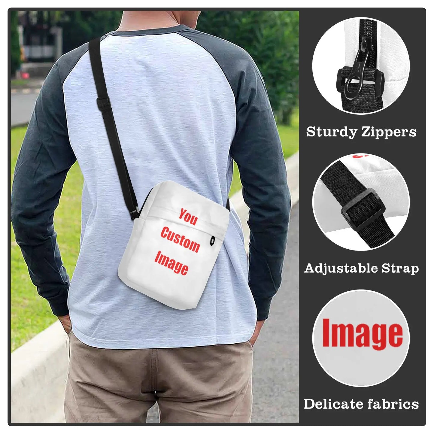 Men's Messenger Bag Fashion Small Polyester Casual Handbags Male CrossBody Shoulder Bags For Men Customized Purses And Handbags