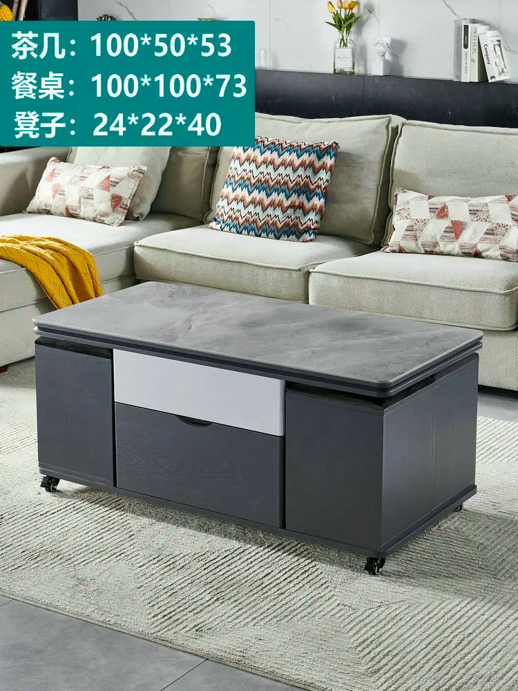 Storage Lifting Coffee Table Modern Luxury Designer Clear Cheap Side Table Aesthetic Lounge Living Room Kaffee Tische Furniture