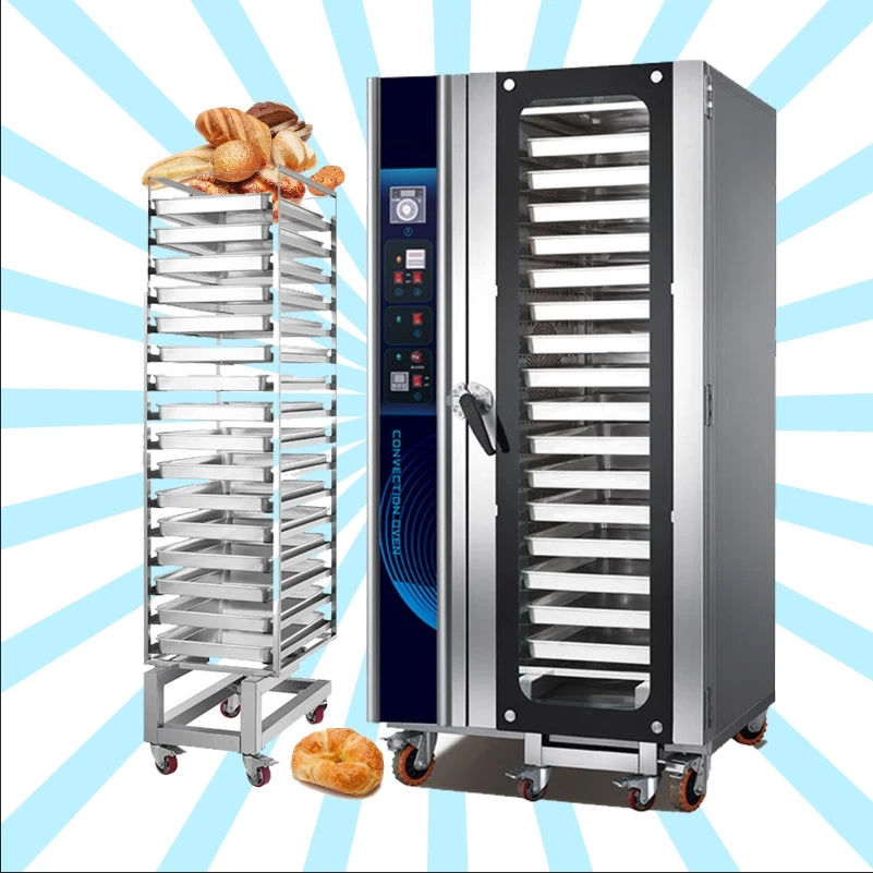Baking OvenCommercial Catering Restaurant Bread Oven Price Big Bakery Hot Air 16 Trays Convection For Hotel