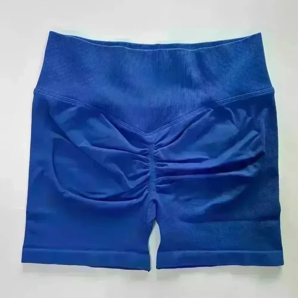 Fitness Ladies European and American Sharks Hip Lifting Tight Fitting Three Part Fitness Yoga Running Hip Revealing Shorts