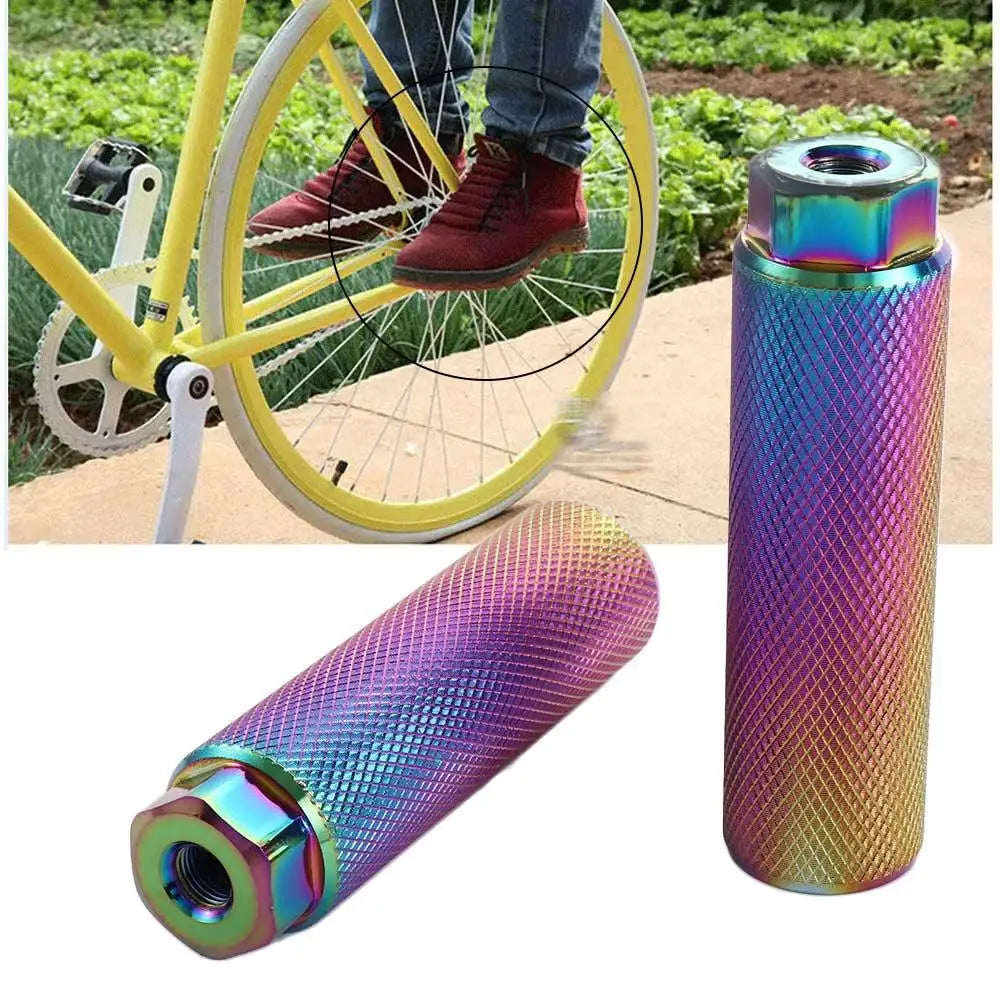 Accessories Mountain Bike 3/8'' Axle BMX Pegs Aluminum Alloy Bike Pegs Bicycle Pedals Cycling Stunt Pegs Bike Footrest Lever
