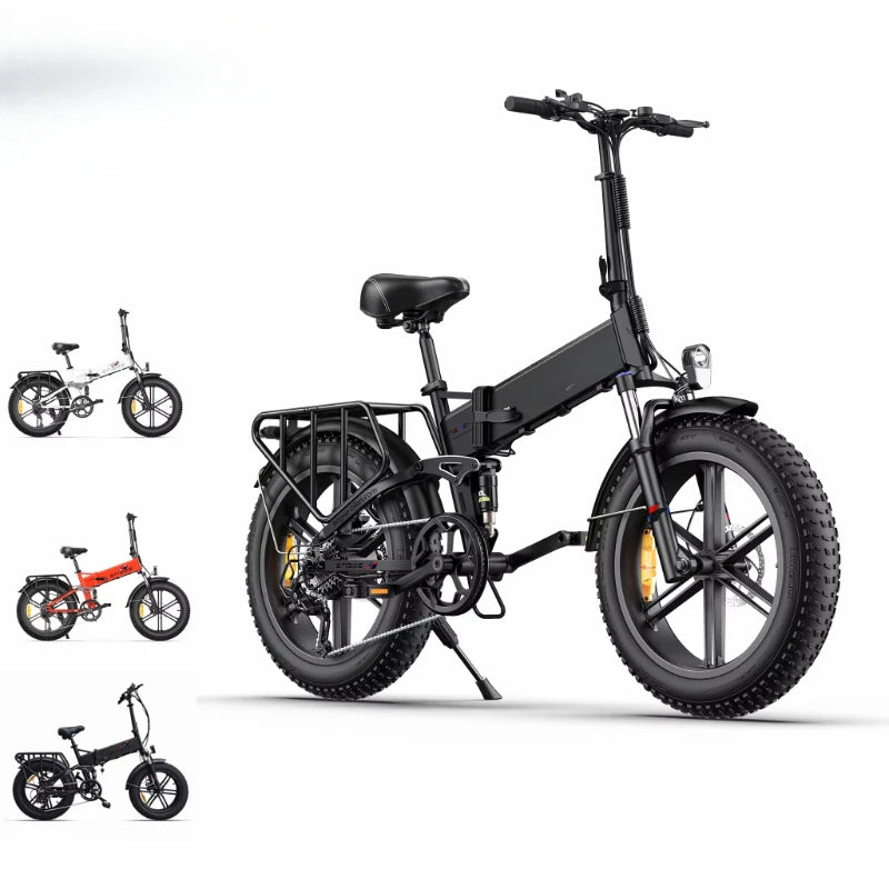 Engine X European Union Stock Electric Bike 48V 13Ah Foldable 250W Electric Fat Tire Mountain