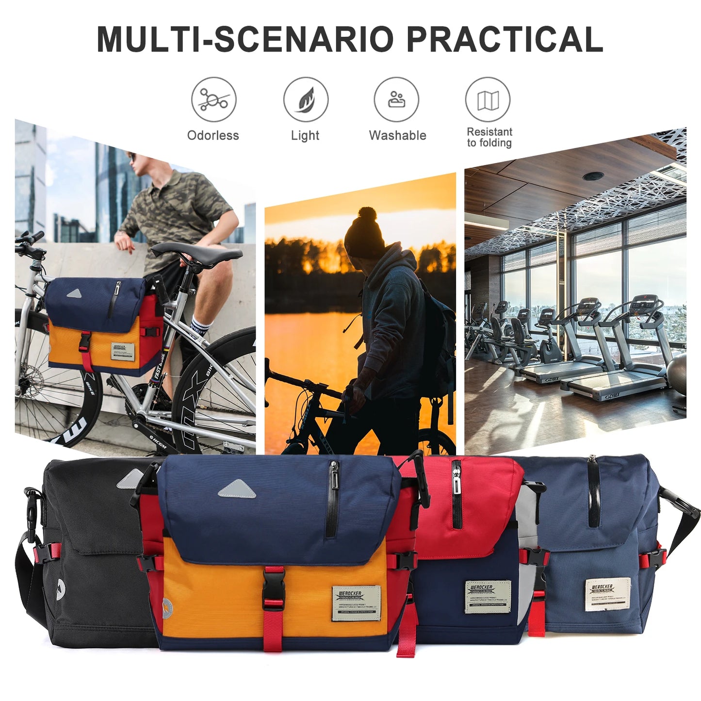 Men's Shoulder Bag Casual Waist Bag Phone Money Chest Bag Messenger Bag Cycling School Fanny Packs Mailman Bags Bolsa Masculina
