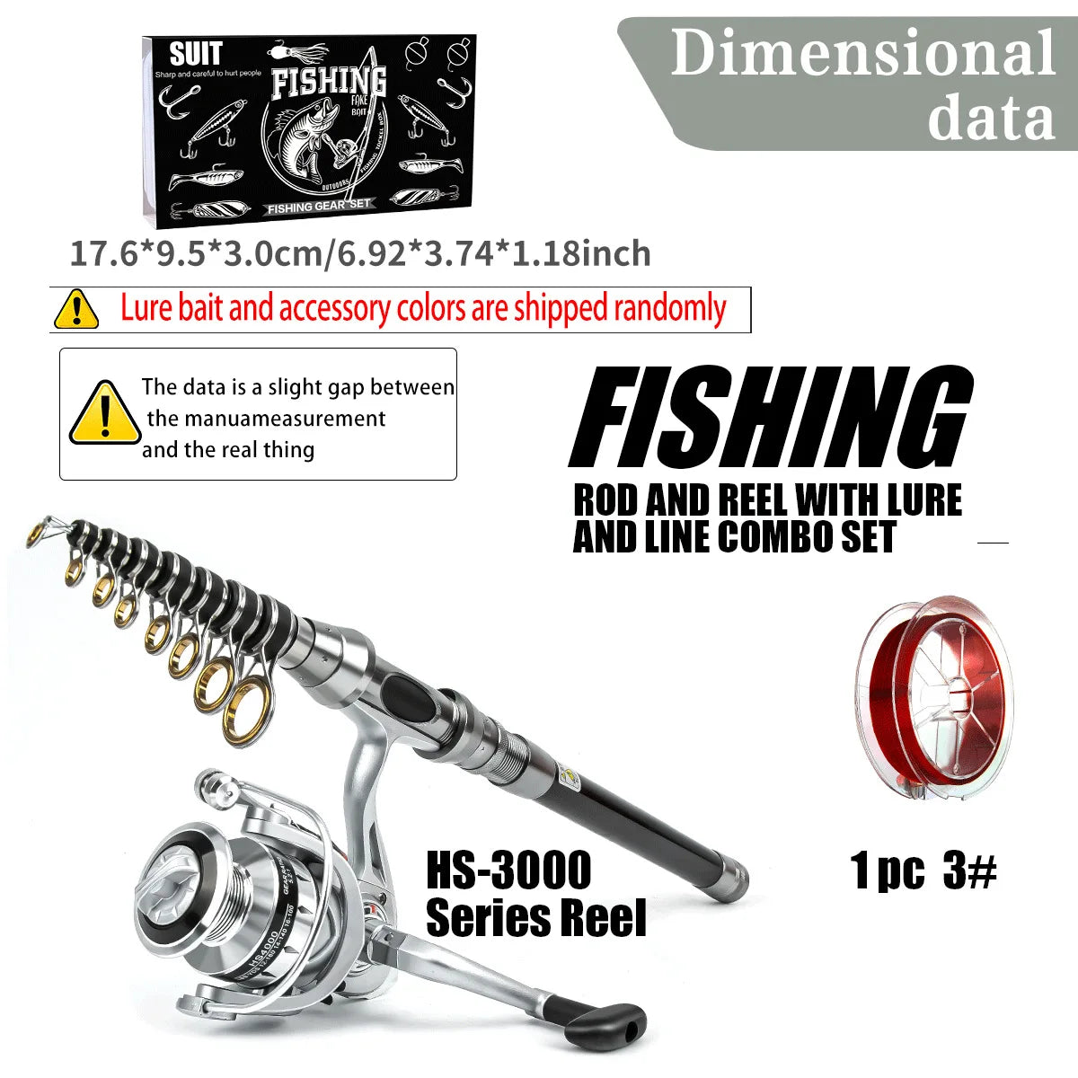 Fishing gear rod and wheel set Far throw Luya sea fishing rod and reel combination telescopic spinning rod