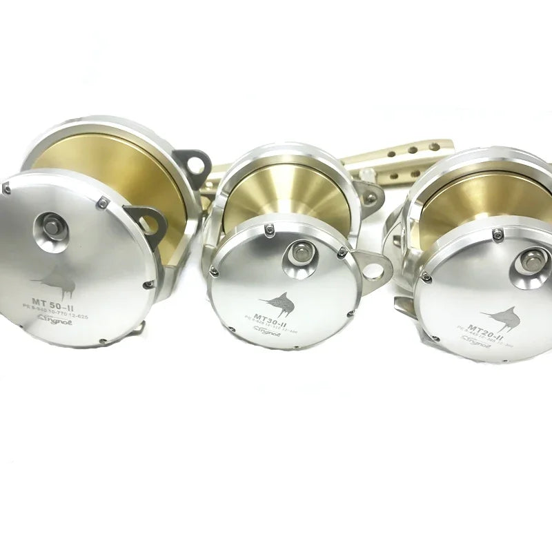Metal Sea Fishing Reels, All for Goods, Low Speed Bait, Big Fish Equipment, Windlass, Max Drag 30 Kg , Saltwater Heavy Reel