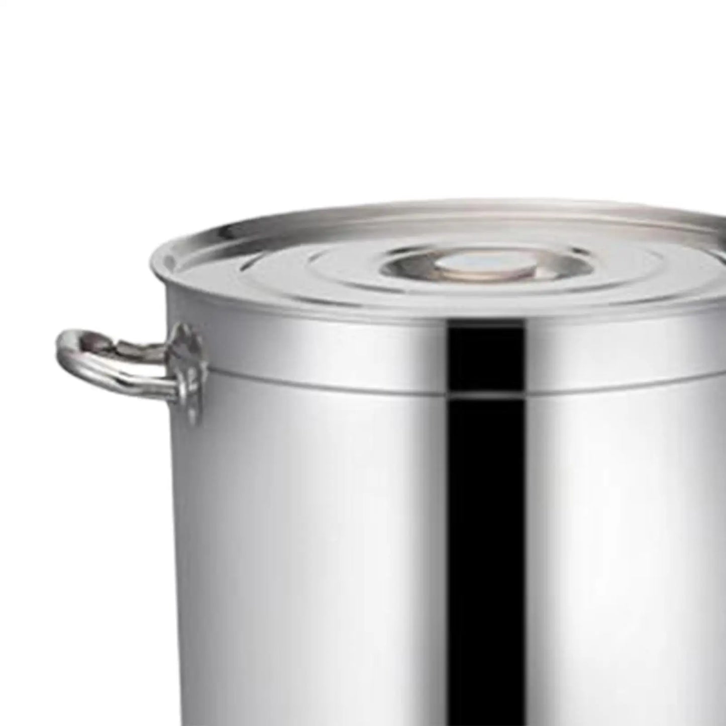Stainless Steel Stockpot Induction Pots Oil Bucket Easy to Clean with Handle, Kitchen Soup Pot Canning Pasta Large Pot for Hotel