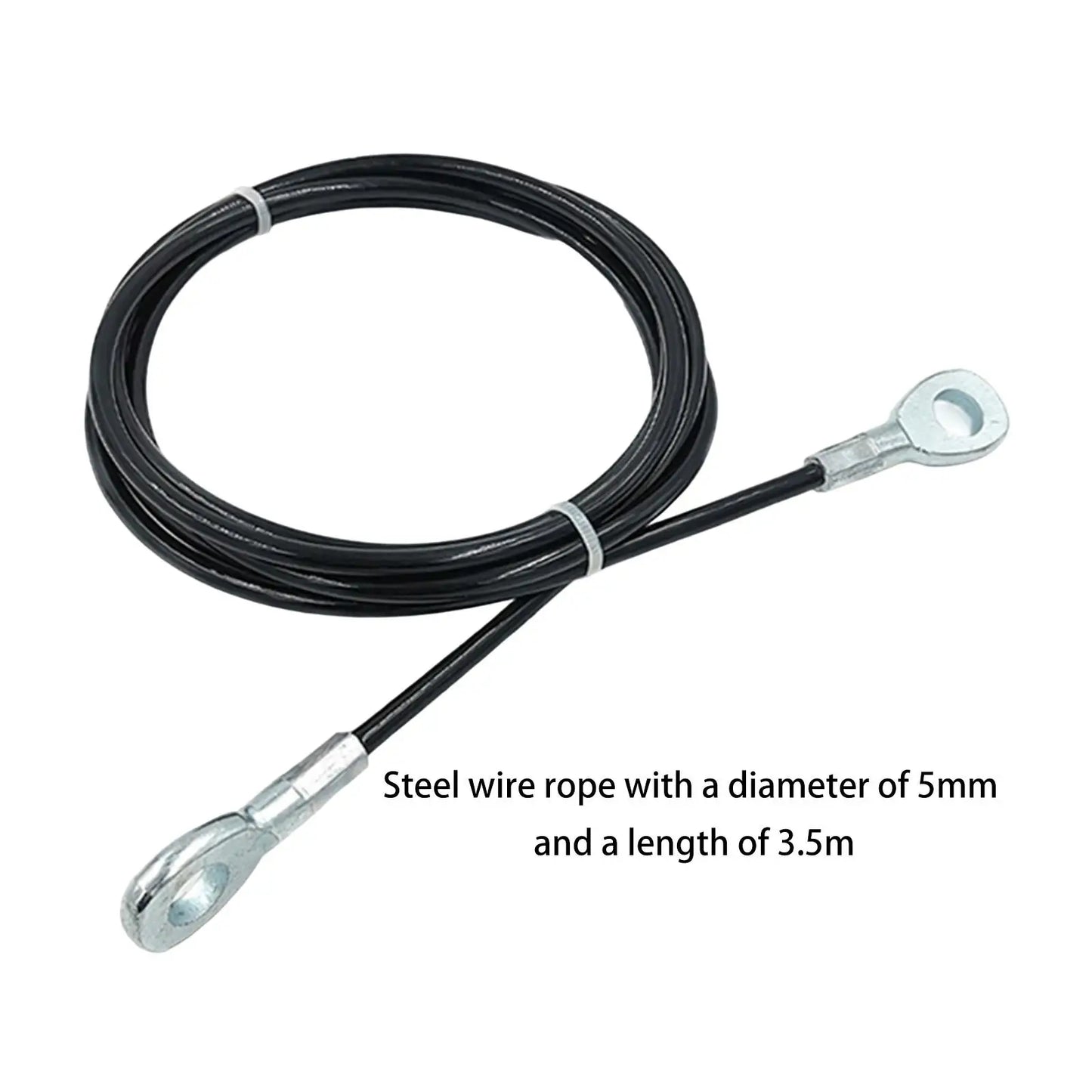 Fitness Extension Cable 5mm Multipurpose Portable Fitness Pulley Cable