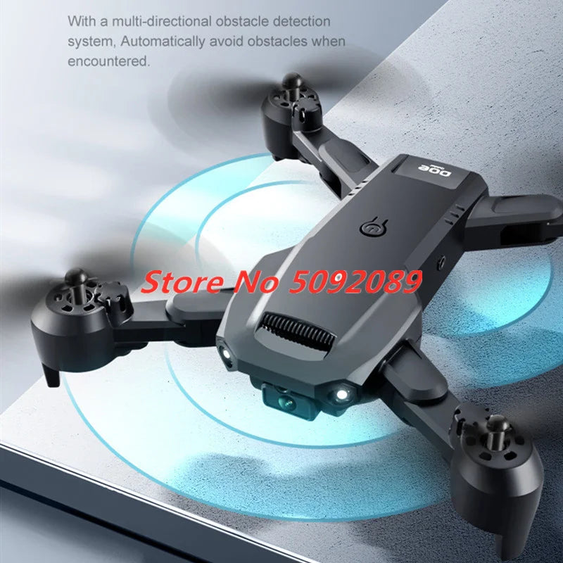Three-Way Obstacle Avoidance Helicopter Dron With 6K Dual Camera Optical Flow Hovering Aircraft Height Hold Drone Toy Boy Gifts