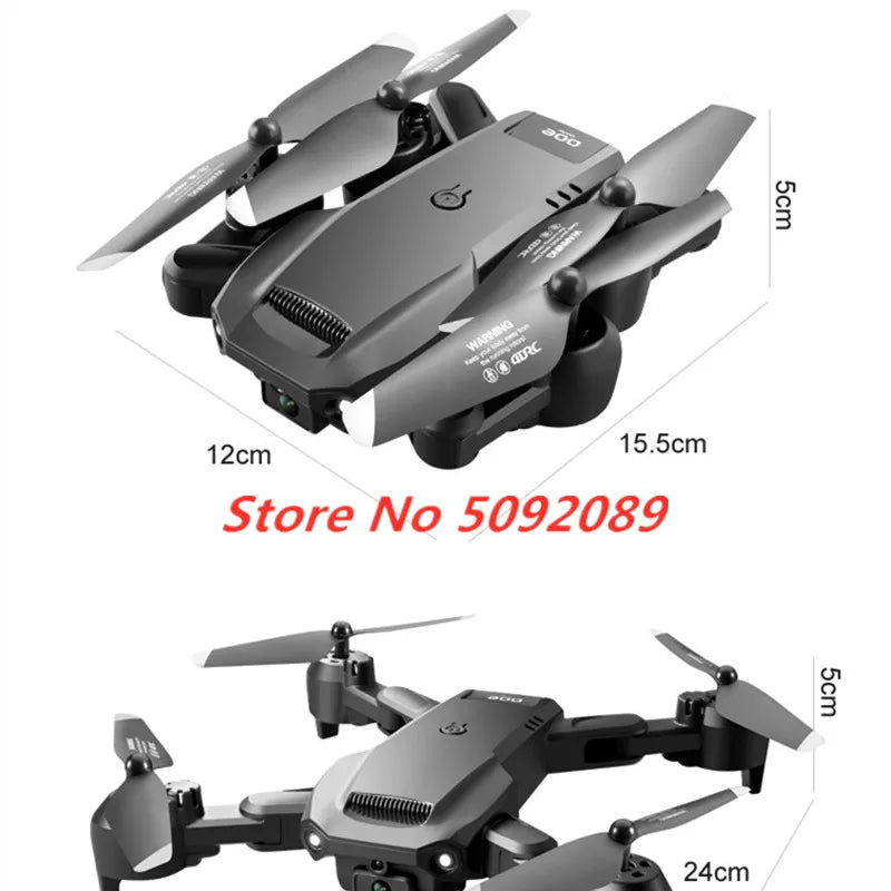 Three-Way Obstacle Avoidance Helicopter Dron With 6K Dual Camera Optical Flow Hovering Aircraft Height Hold Drone Toy Boy Gifts