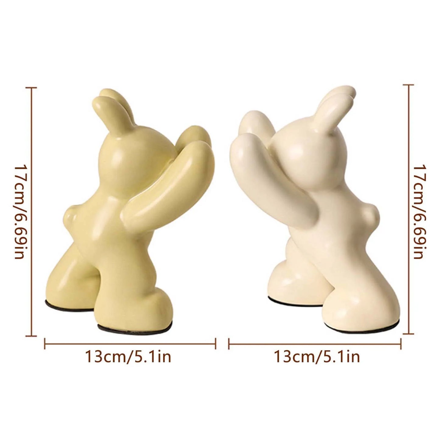 Decorative Ceramic Book Ends Heavy Duty Bookends Functional Home Decor Suitable for Bookstore Salon