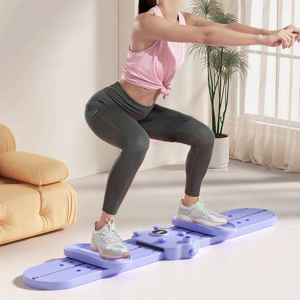 Fitness Ski Machine Foldable Ski Trainer Non Slip Pelvic & Hip Strengthener Pelvic Floor Muscle Exercise Equipment for Home Gym