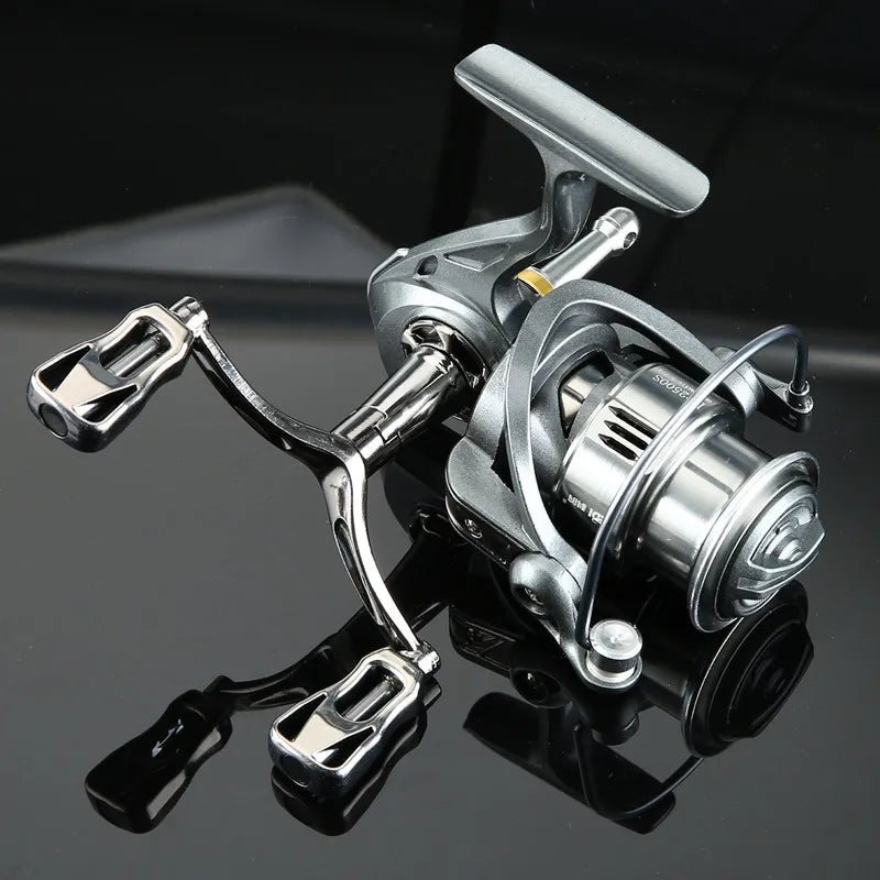 Fishing Reel Lure 2500S/3000M Series 3+1 BB Metal Double handle Max drag 8kg Outdoor Freshwater Saltwater Throwing