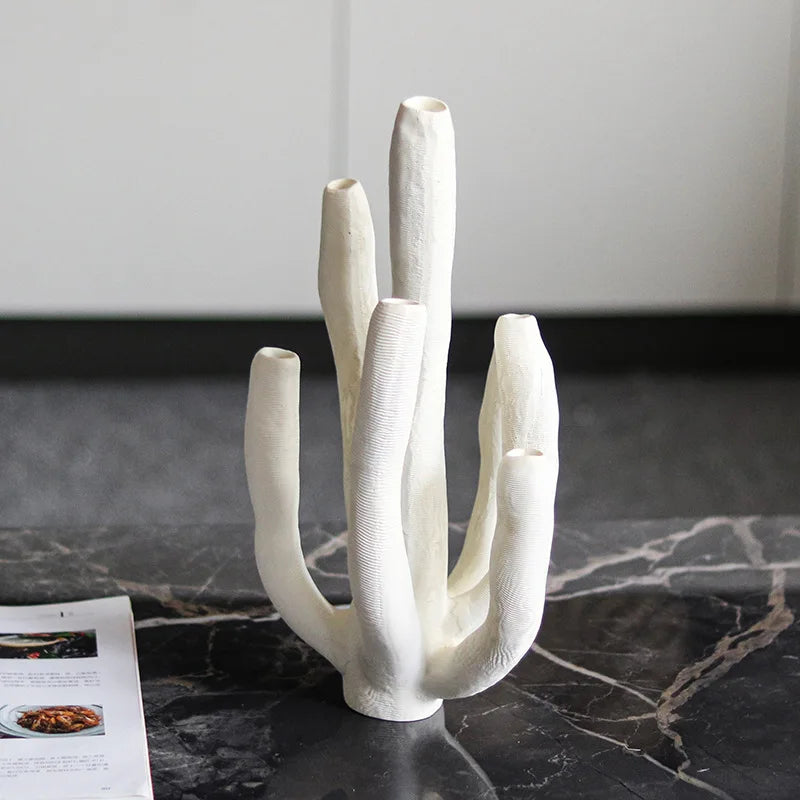 Decorative Figurines Branch Resin Handicraft Statues Artificial Coral Irregular Marine Organism Coral Figurines Home Decoration