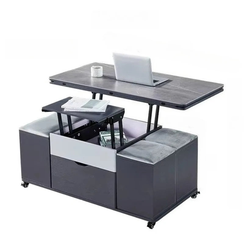Storage Lifting Coffee Table Modern Luxury Designer Clear Cheap Side Table Aesthetic Lounge Living Room Kaffee Tische Furniture