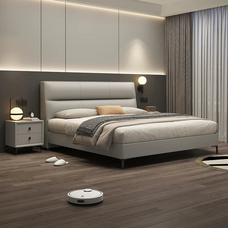 Luxury Waterproof Double Bed Design Headboard Modern Cheap Double Bed Bedgeraamte Frames Camas Matrimoniales Furniture Home