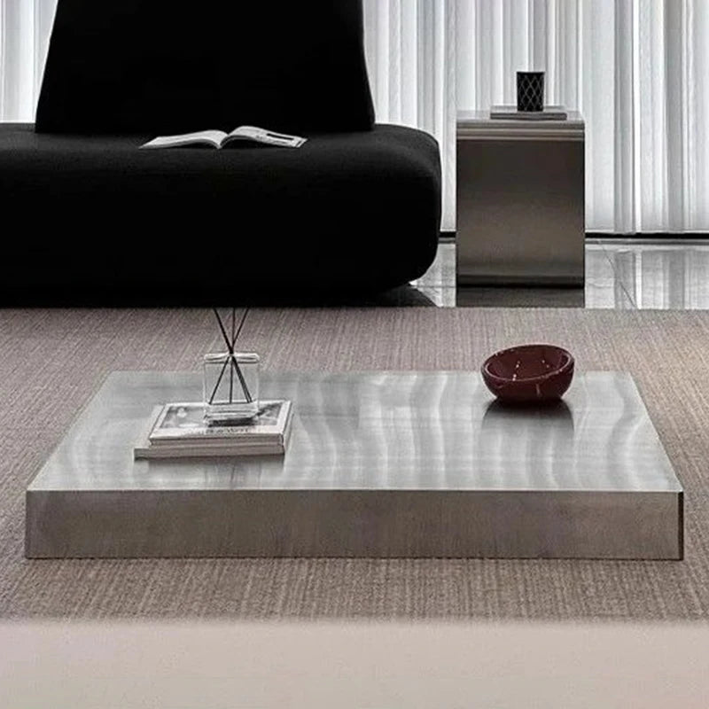 Italian Coffee Tables Stainless Steel Side Table Minimalist Tea Tables Modern Living Room Center Table Luxury Design Furniture