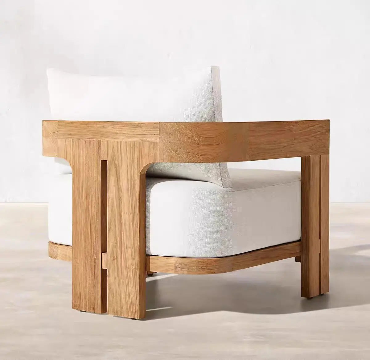 Luxury Garden Furniture Teak Wood Outdoor Furniture Patio Sofa