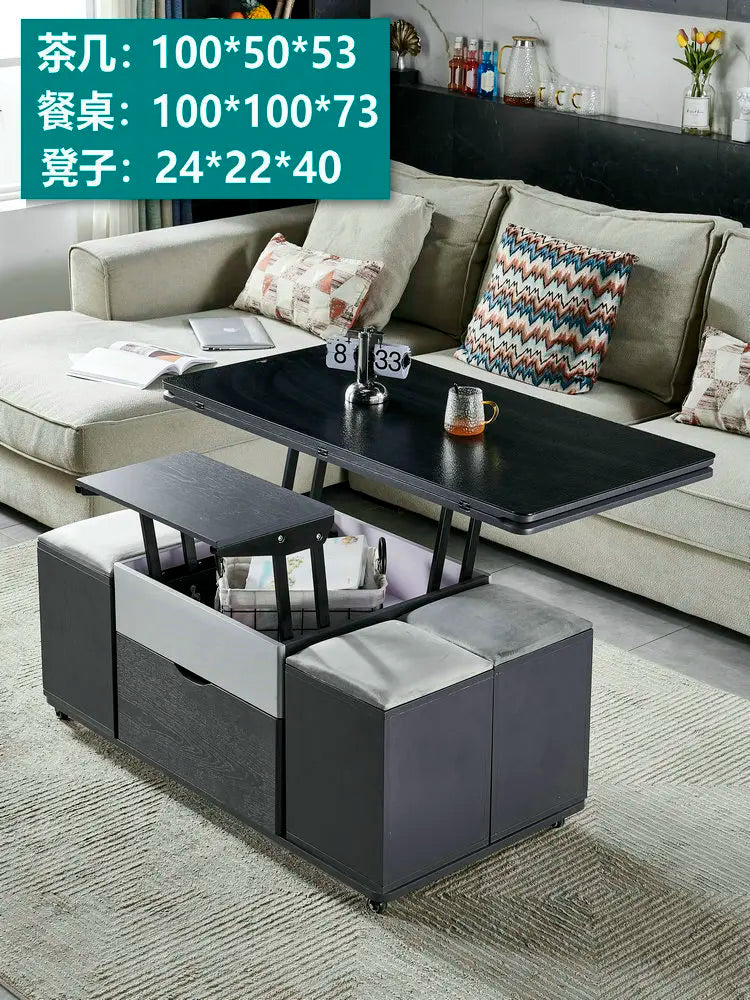 Storage Lifting Coffee Table Modern Luxury Designer Clear Cheap Side Table Aesthetic Lounge Living Room Kaffee Tische Furniture