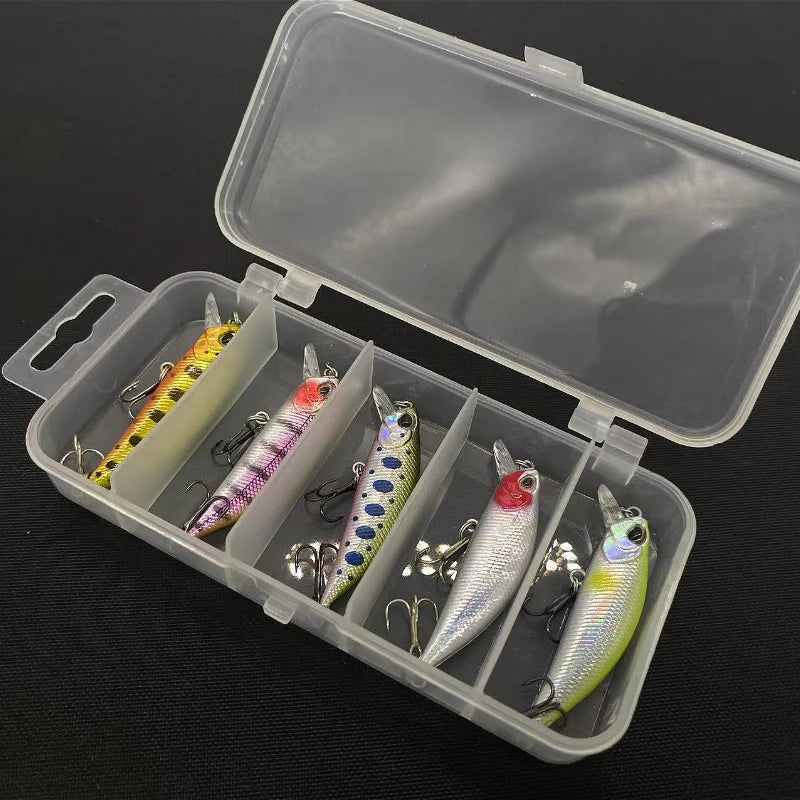 ZWICKE Fishing Lure Kit Sinking Minnow Trout Artificial Bait Crank Bait Bass Hook Wobbler Fishing Tackle Box Floating Jerkbait
