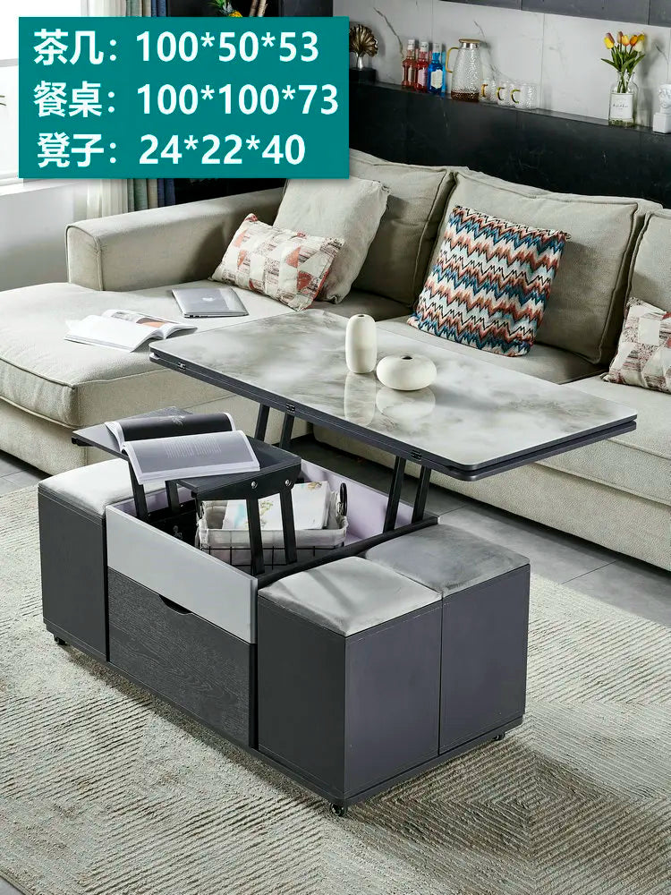 Storage Lifting Coffee Table Modern Luxury Designer Clear Cheap Side Table Aesthetic Lounge Living Room Kaffee Tische Furniture