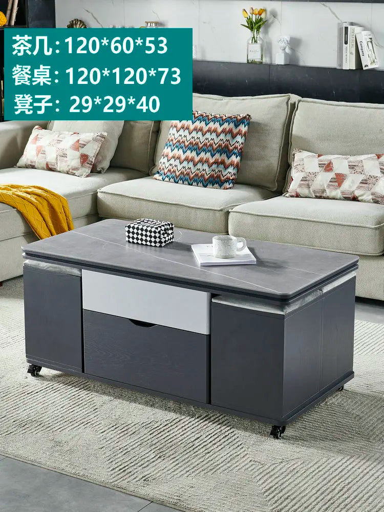 Storage Lifting Coffee Table Modern Luxury Designer Clear Cheap Side Table Aesthetic Lounge Living Room Kaffee Tische Furniture