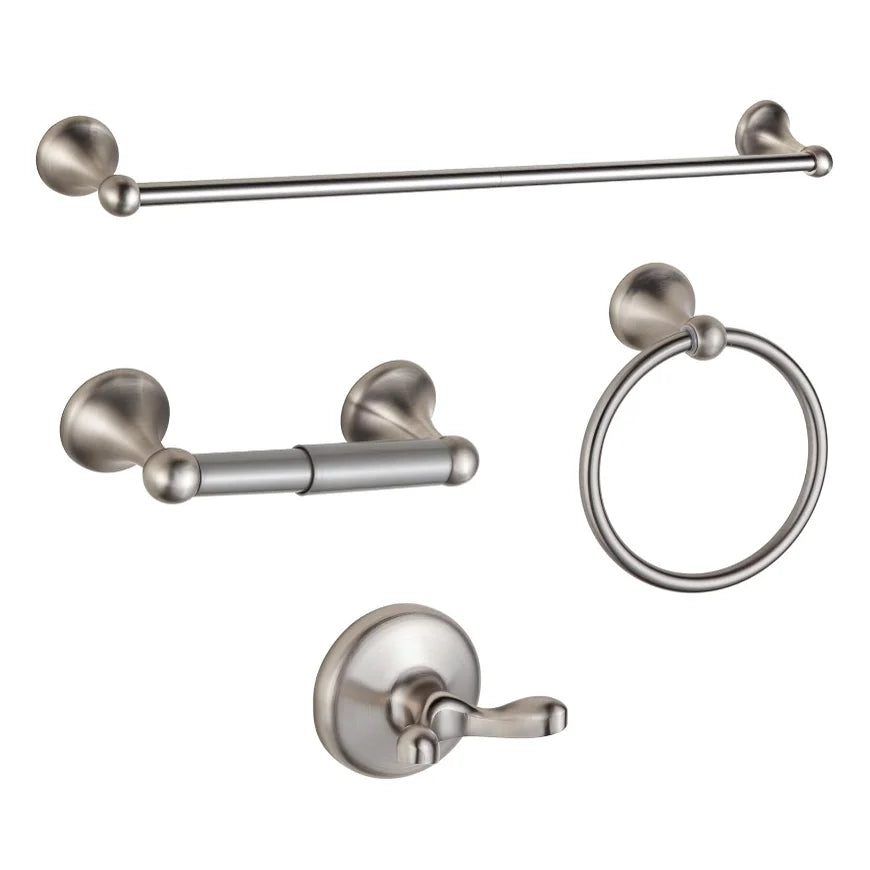 Bathroom Accessory Set,Adjustable Expandable Towel Bar 4-Piece Bathroom Hardware Set Wall Mounted Towel Rack,Antique Towel Hook