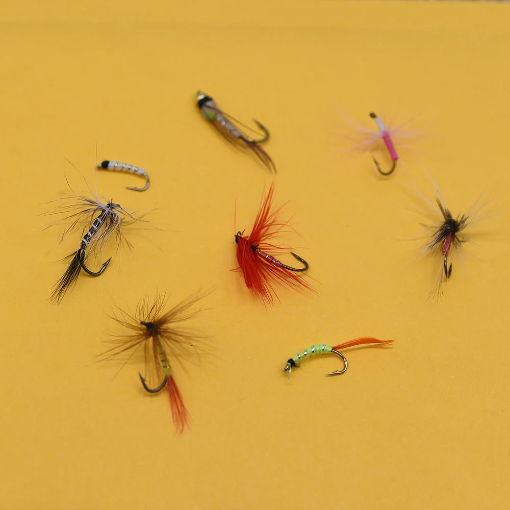 Fly Fishing Flies Kit, 40-56Pcs Handmade Fly Fishing Gear With Dry/Wet Flies, Streamers, Fly Assortment Trout Bass Flies Set