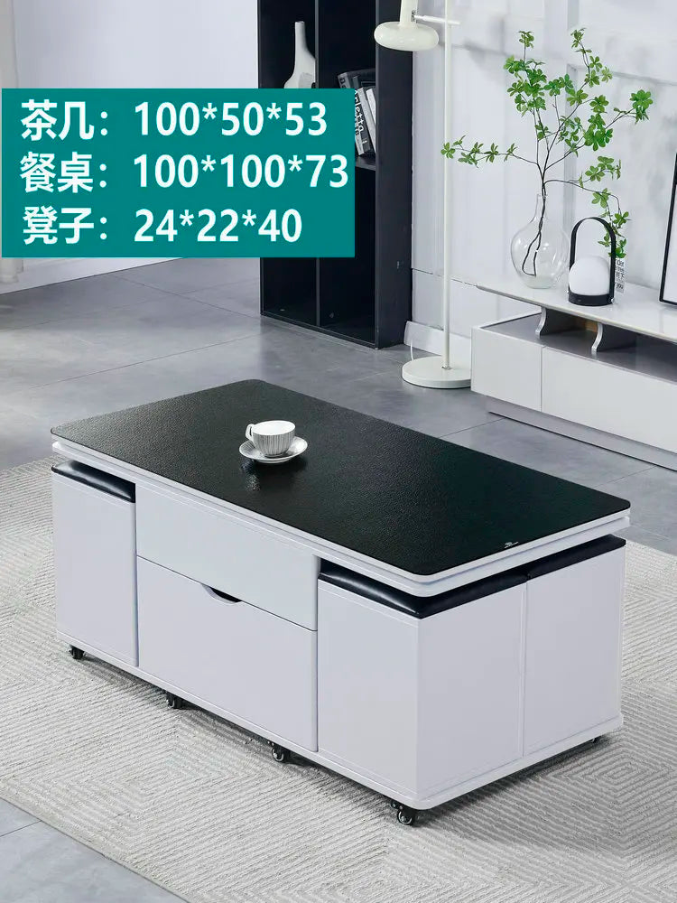 Storage Lifting Coffee Table Modern Luxury Designer Clear Cheap Side Table Aesthetic Lounge Living Room Kaffee Tische Furniture