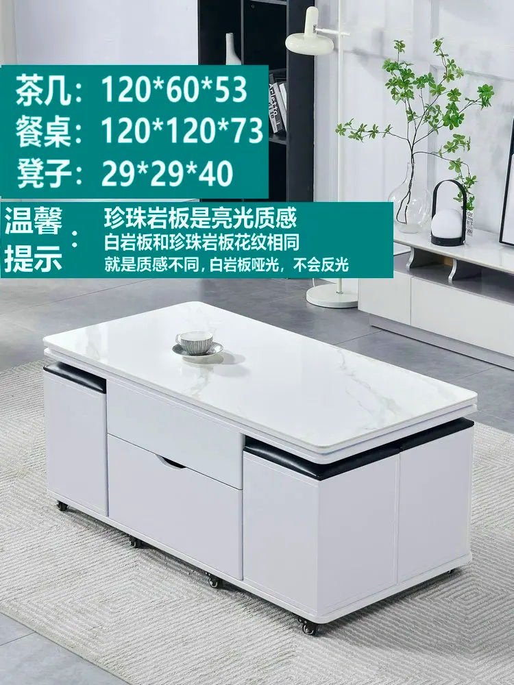 Storage Lifting Coffee Table Modern Luxury Designer Clear Cheap Side Table Aesthetic Lounge Living Room Kaffee Tische Furniture