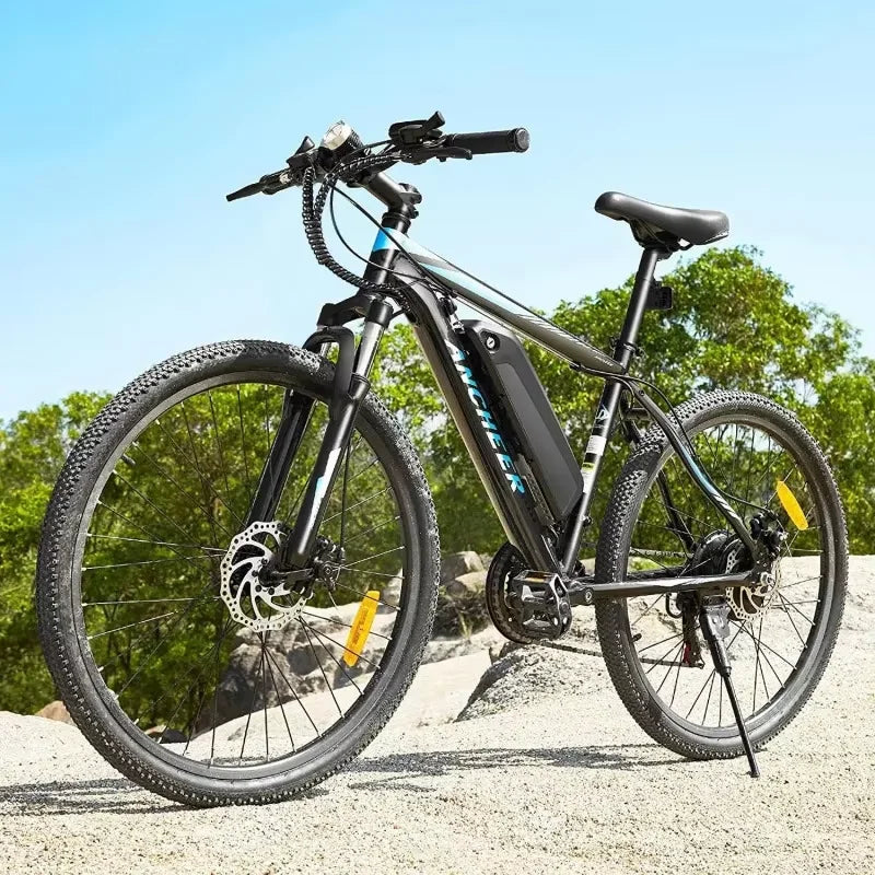 Q2XAANCHEER for Adults,[Peak 750W Motor] Mountain Bike,26" Sunshine Commuter Ebike,55 Miles 22MPH Electric
