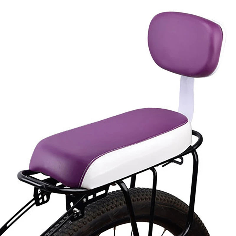 Bicycle Accessories Part Rear Seat With Backrest Mountain Bike Comfort Child Seat With Back With Handle Armrest Footrest Pedal