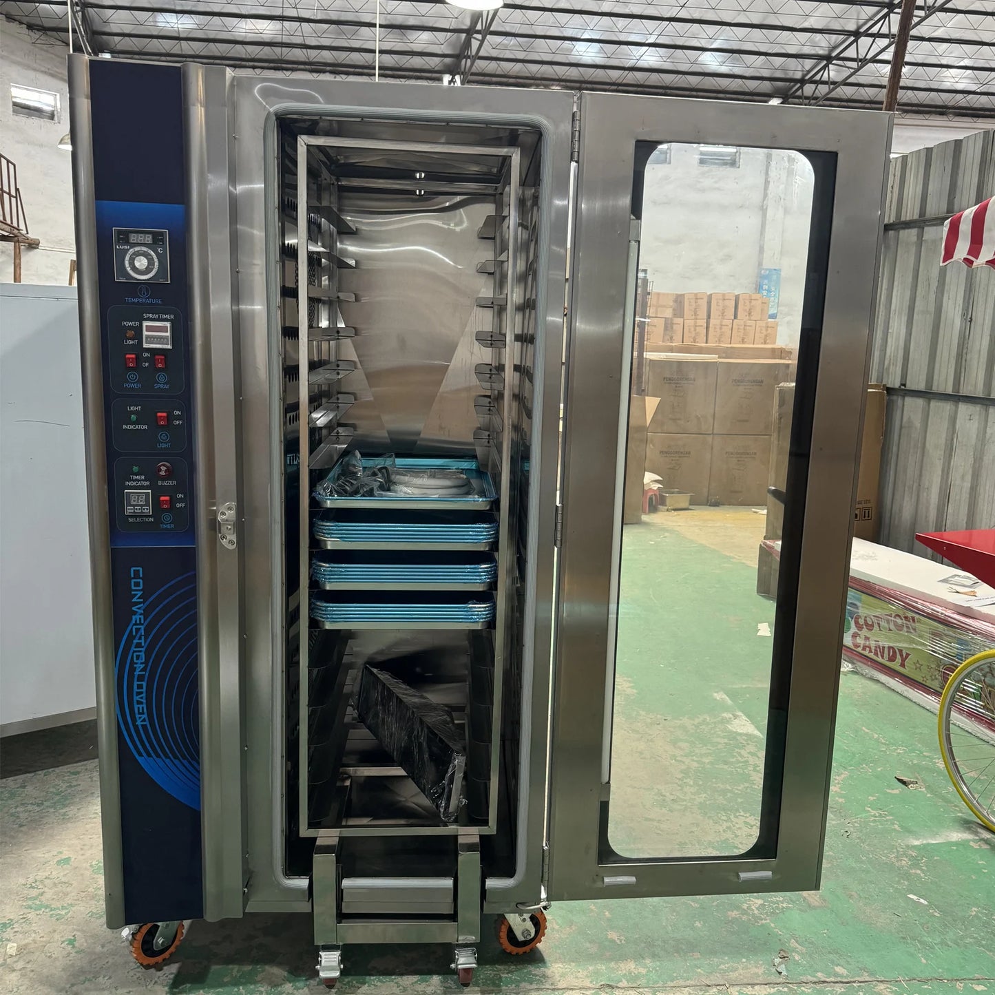 Baking OvenCommercial Catering Restaurant Bread Oven Price Big Bakery Hot Air 16 Trays Convection For Hotel