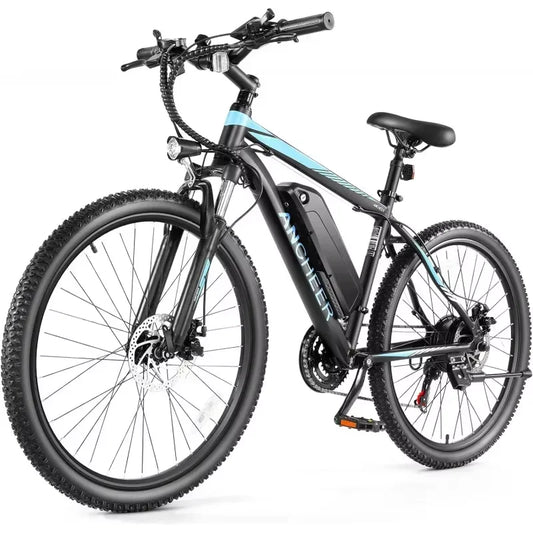 Q2XAANCHEER for Adults,[Peak 750W Motor] Mountain Bike,26" Sunshine Commuter Ebike,55 Miles 22MPH Electric