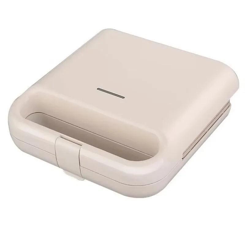 2-Slice Sandwich Toaster with 6 Adjustable Temperature Ceramic Coating Waffle Machine Compact Breakfast Maker for Family Use