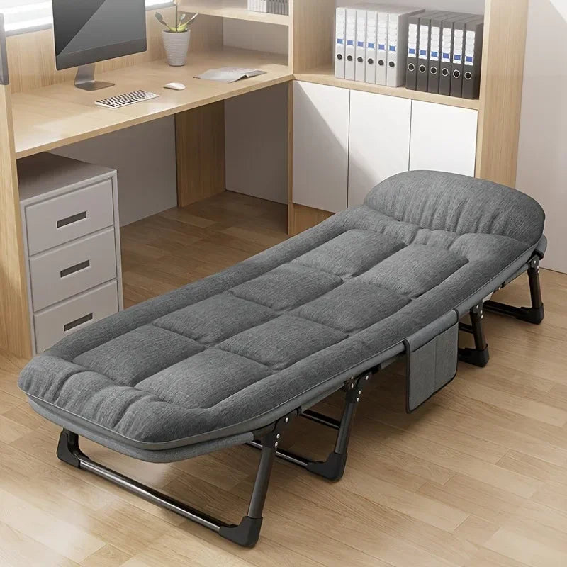 Portable Folding Bed, Aluminum Frame, Outdoor Leisure, Camping & Hiking Furniture, Adult Size, Steel Support, Easy Storage
