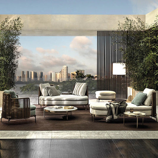 Good Quality Factory Directly Patio Furniture Aluminum Garden Sofa Set with Cheap Price