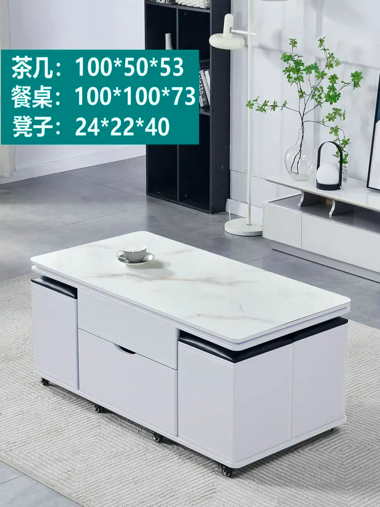 Storage Lifting Coffee Table Modern Luxury Designer Clear Cheap Side Table Aesthetic Lounge Living Room Kaffee Tische Furniture