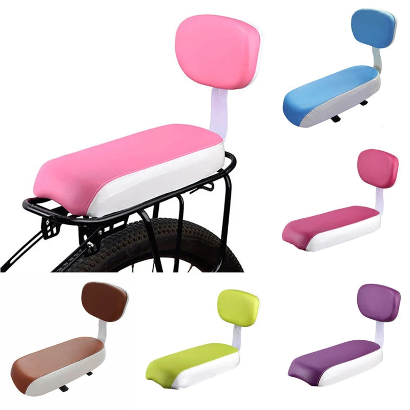 Bicycle Accessories Part Rear Seat With Backrest Mountain Bike Comfort Child Seat With Back With Handle Armrest Footrest Pedal