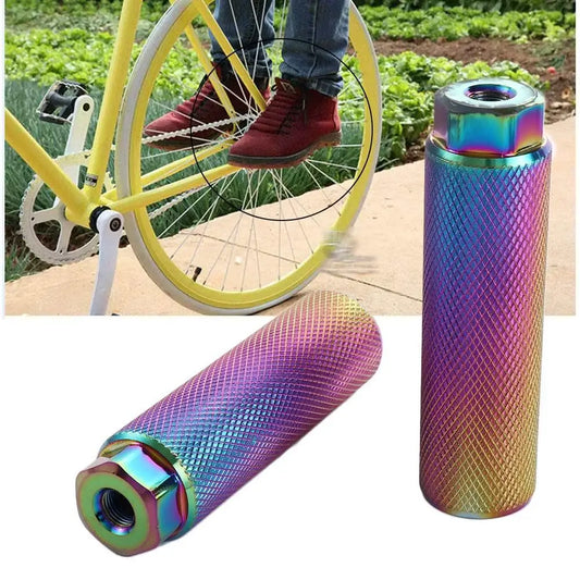 Accessories Mountain Bike 3/8'' Axle BMX Pegs Aluminum Alloy Bike Pegs Bicycle Pedals Cycling Stunt Pegs Bike Footrest Lever