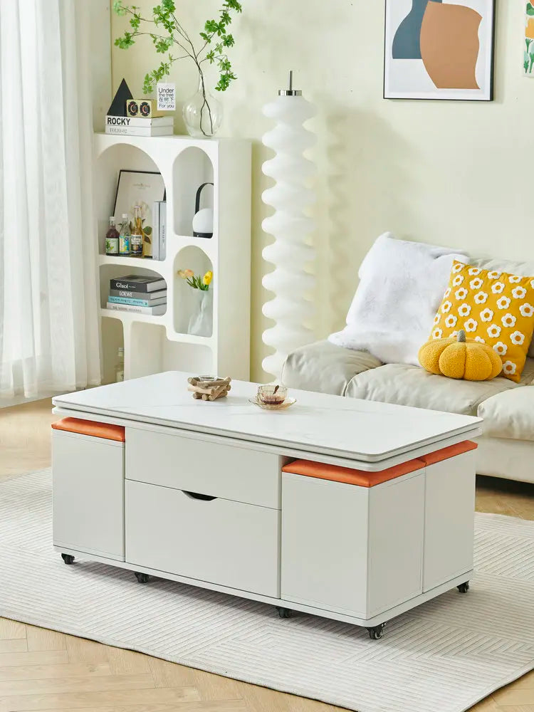 Storage Lifting Coffee Table Modern Luxury Designer Clear Cheap Side Table Aesthetic Lounge Living Room Kaffee Tische Furniture