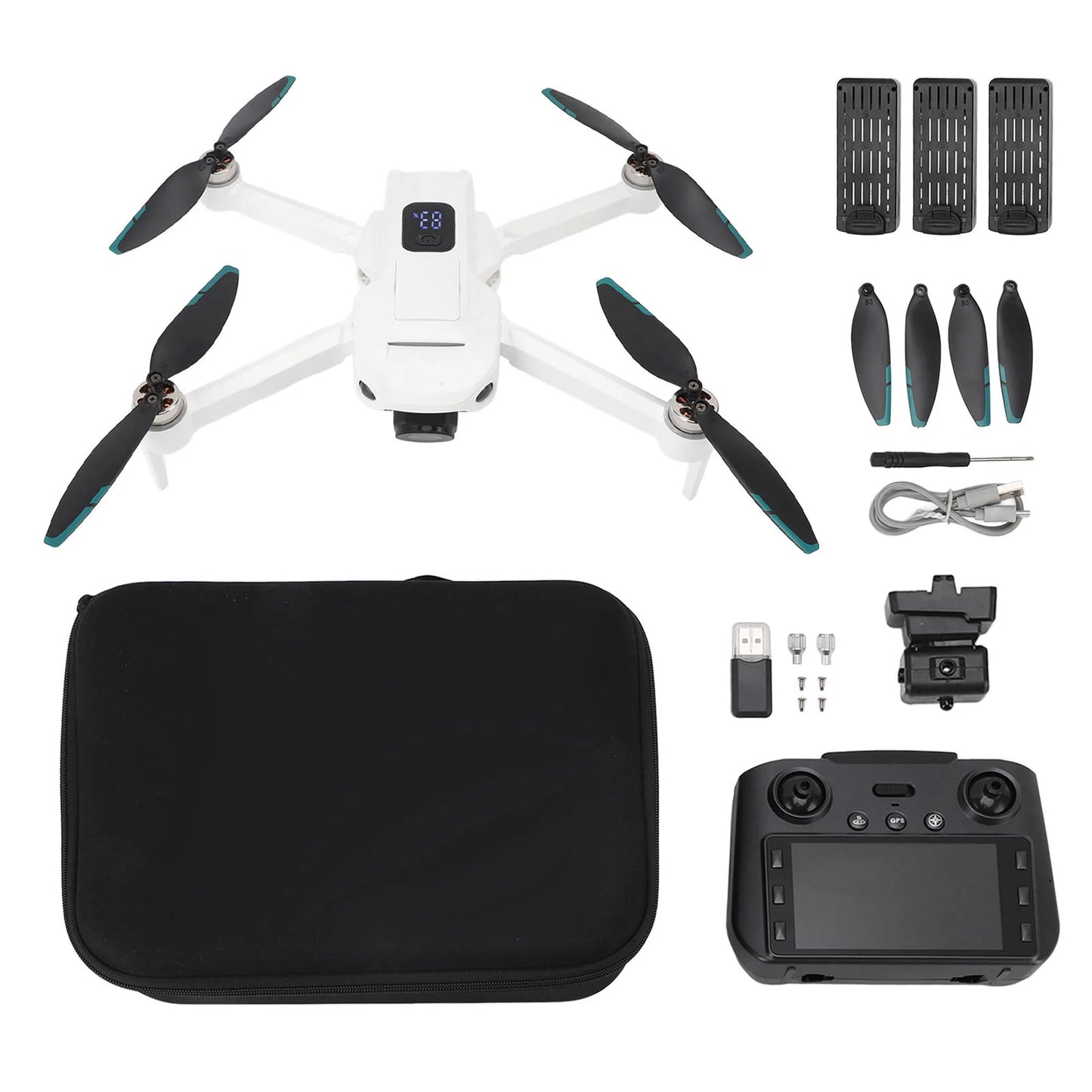 Drone Drone Dual Camera APP Control LCD Display Remote Control Intelligent Obstacle Avoidance WIFI 5G RC Quadcopter FPV Drone
