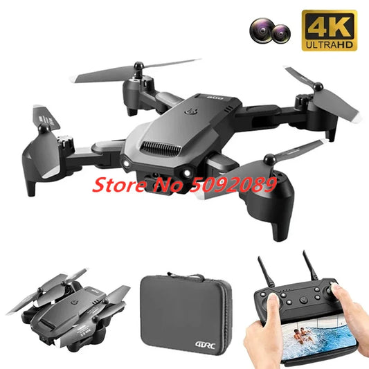 Three-Way Obstacle Avoidance Helicopter Dron With 6K Dual Camera Optical Flow Hovering Aircraft Height Hold  Drone Toy Boy Gifts