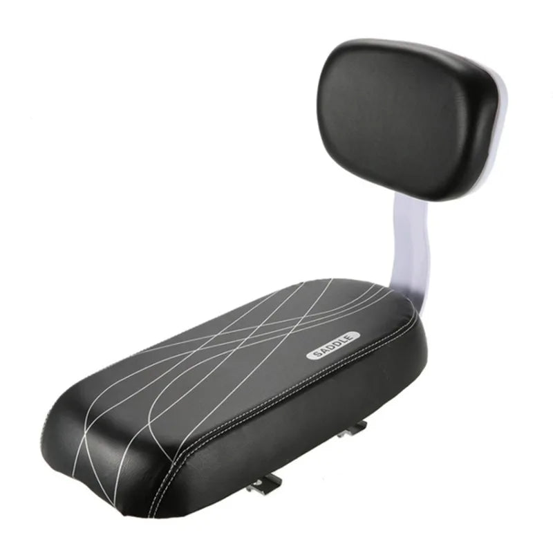 Bicycle Accessories Part Rear Seat With Backrest Mountain Bike Comfort Child Seat With Back With Handle Armrest Footrest Pedal