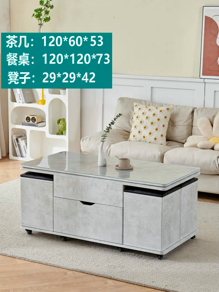 Storage Lifting Coffee Table Modern Luxury Designer Clear Cheap Side Table Aesthetic Lounge Living Room Kaffee Tische Furniture