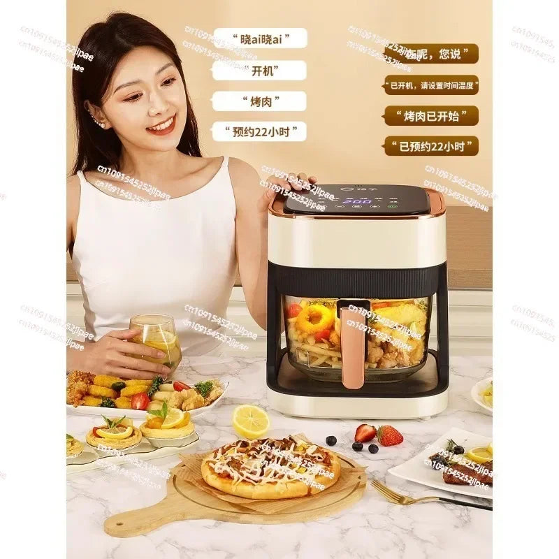 Air Fryer, Multifunctional Air Fryer Visual Air Fryer, Household Electric Fryer Smart