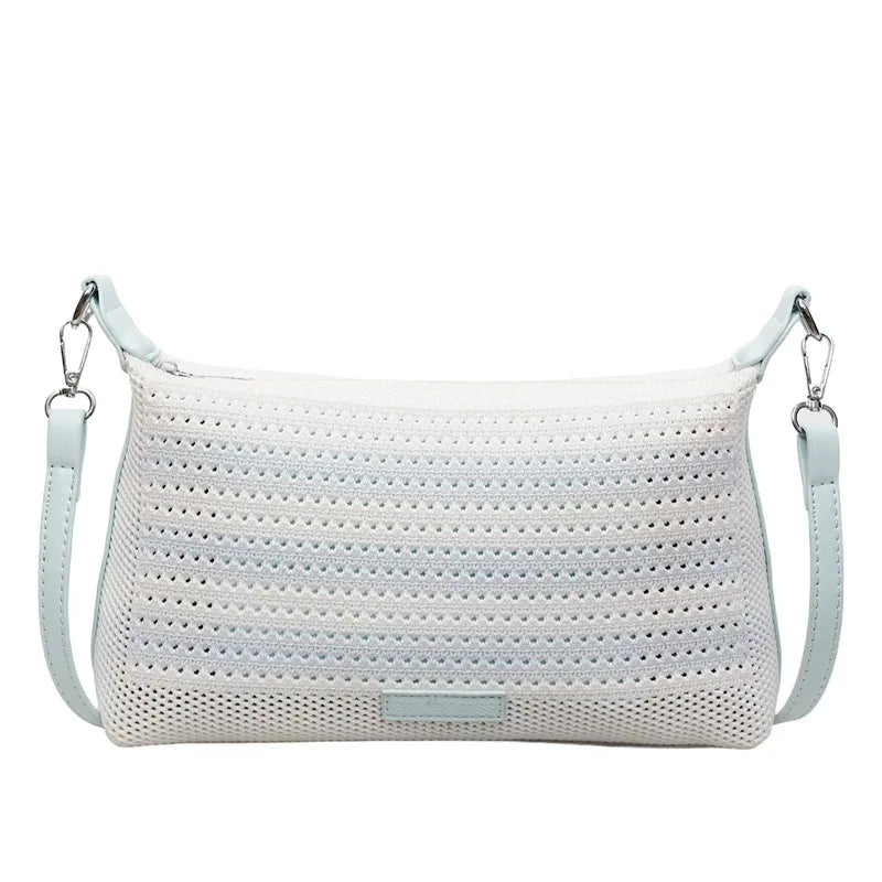 2025  Hand-woven Bags for Women, Foreign-style Knitted Shoulder Bags Textured Messenger Commuter Bags, Niche Design Women's Bags