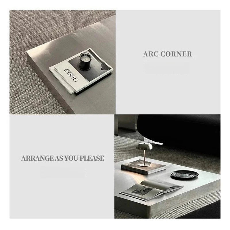 Italian Coffee Tables Stainless Steel Side Table Minimalist Tea Tables Modern Living Room Center Table Luxury Design Furniture