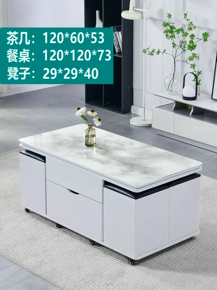 Storage Lifting Coffee Table Modern Luxury Designer Clear Cheap Side Table Aesthetic Lounge Living Room Kaffee Tische Furniture