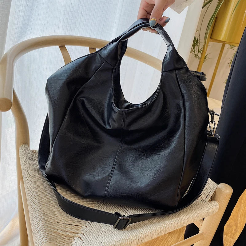 Fashion Women Handbags Female Large Shoulder Bags For Travel Weekend Shopping Feminine Bolsas Soft Leather White Messenger bag