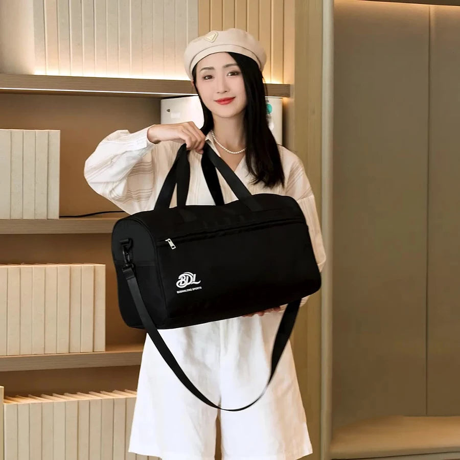 Fitness bag for men and women, simple and versatile, outdoor sports, large capacity swimming, yoga bag, short distance commuting